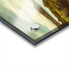 Grassy hills and distant mountains Acrylic print