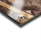 Antique photo of an axe and wood splitter Acrylic print