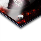 scary and evil clown smiling in dark spooky style Acrylic print