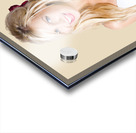 Smiling Woman with Retro Telephone Acrylic print