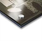 1930s press release on antique reporters desk Acrylic print