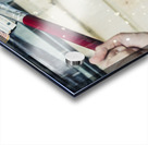 umorous window washer Acrylic print