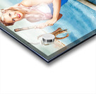 Beautiful Pinup Woman On Sightseeing Travel Cruise Acrylic print