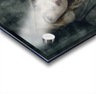 Female pinup soldier smoking cigarette in foxhole Acrylic print