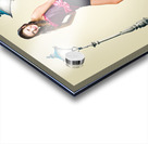 Woman travel shopping through old streets of Paris Acrylic print