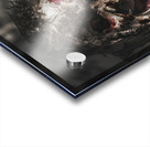 Evil male zombie screaming out in bloody fear Acrylic print