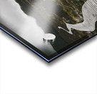 Dark dramatic winter landscape. Path of division Acrylic print