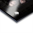 Mysterious Woman Standing In Darkness With Coffee Acrylic print