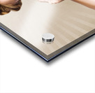 Beautiful Woman Photographer Holding Retro Camera Acrylic print