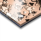 Umbrella boats on heart bay Acrylic print