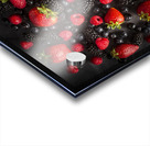 Berries on black Acrylic print