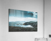 Dark tense and dramatic sea cliffs Acrylic Print