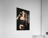 Sexy blond secret agent Acrylic Print