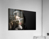 Face of dark retro fashion. Female pin-up beauty Acrylic Print