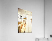 Happy Retro Surfer Acrylic Print