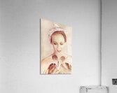 Cute Vogue Pinup Girl Reading Old Fashion Magazine Acrylic Print