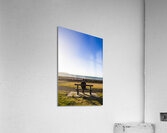 Male tourist enjoying ocean landscape sunset Acrylic Print