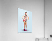 Full body pin-up girl. American retro style Acrylic Print
