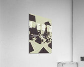 Monochromatic antique cameras and photos Acrylic Print