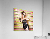 Retro Summer Travel And Vacation Woman Acrylic Print