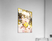 Pretty Geek Girl At Birthday Party Celebration Acrylic Print