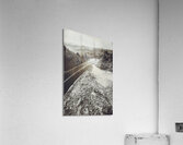 Winter weather road Acrylic Print