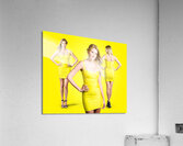 Fashionable girls. Young ladies in summer fashion  Acrylic Print