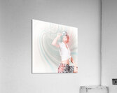 High-key fashion photograph of a funky pinup girl  Acrylic Print