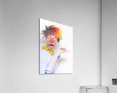 Surprise Happy Birthday Clown Holding Party Cake Acrylic Print