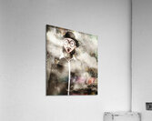 Mad scientist with solution to chemical reaction  Acrylic Print