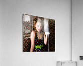 Funny Cute Cleaning Woman Ironing Retro Fashion Acrylic Print