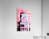 Pop art poster robot Acrylic Print