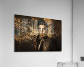 Funny male beauty and fashion nerd Acrylic Print