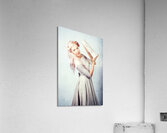 Elegant European Woman Holding Holiday Landmark Acrylic Print