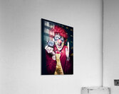 Excited Clown With Camera At Kids Birthday Party Acrylic Print