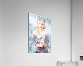 Window cleaner washing shop window. Clearance  Acrylic Print