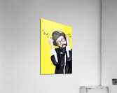 Funny Man Wearing Headphone On White Background Acrylic Print
