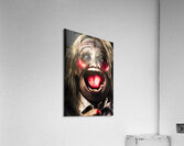 Dark and scary horror face. Evil laugh Acrylic Print