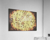 Vintage poker card background Acrylic Print