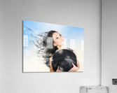 Hair makeup and fashion portrait. Calm of freedom Acrylic Print