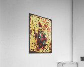 Evil clown doll on playing cards Acrylic Print