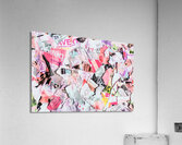 Mixed media messages Acrylic Print