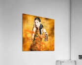 Housewife grating carrots Acrylic Print