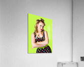 Happy young housewife Acrylic Print