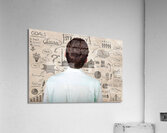 Creative businessman looking to plan business idea Acrylic Print
