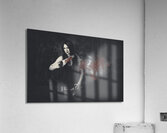 Dark evil vampire girl with killer style Acrylic Print