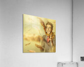 Happy nerd celebrating the fall of autumn Acrylic Print