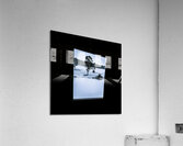 Black and blue snow landscape Acrylic Print