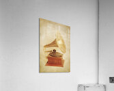 Old vintage gold gramophone photo. Classical sound Acrylic Print