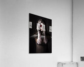 Vampire woman in darkness hiding from the light Acrylic Print